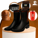 Kit Bota Maverick 3.0 em Couro Legítimo com Palmilha Ortopédica + BRINDES: Boné, Cinto, Carteira e Copo